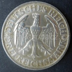 Německo - Výmar - 3 marka 1928 D- Dinkelsbühl