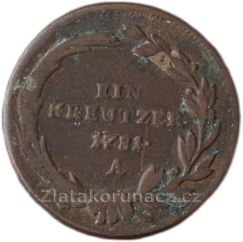 1 Krejcar 1781 A