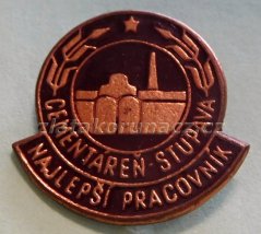 Nejlepší pracovník podniku cementáren Stupava I.