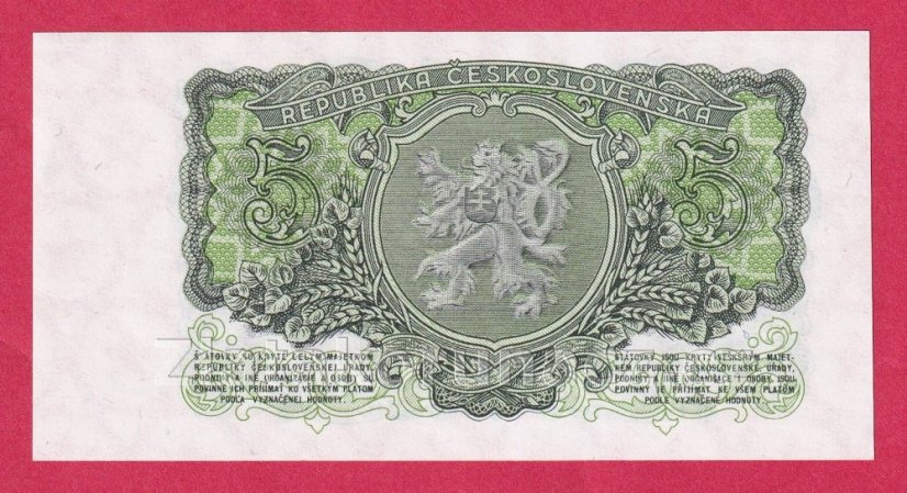 5 Kčs 1953 AS - ruský číslovač