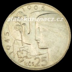 1965 - 25Kčs -20.výr.osvobození ČSR - Standart