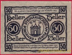Steinakirchen - 50 haléřů - 1922