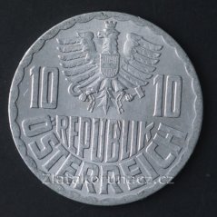 Rakousko - 10 groschen 1969