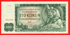 Československo - 100 korun 1961 P 24