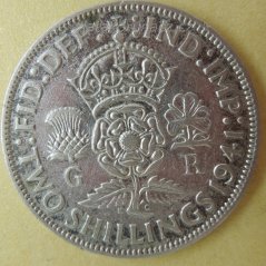 Anglie - 1 florin (2 shillings) 1941