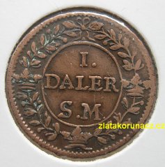 Švédsko - 1 daler 1718 Jupiter