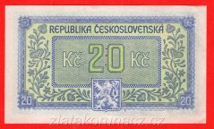 20 Kčs b.l.1945 HV, perf.