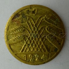 Německo - 5 Rentenpfennig 1924 J