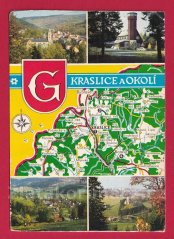 Kraslice a okolí - mapka
