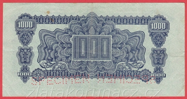 1000,- Ks 1944 CK s kolkem