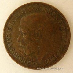 Anglie - 1 farthing 1920