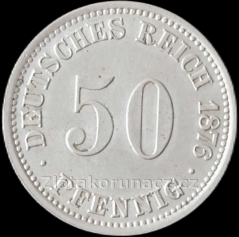 50 pfennig-1876 A