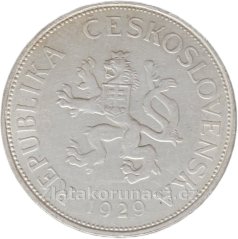 Pětikoruna - 5Kč 1929