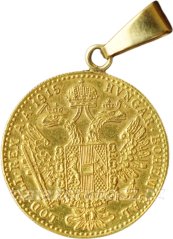 Zlatá mince Rakousko - Uhersko - 1 Dukát 1915 s ouškem