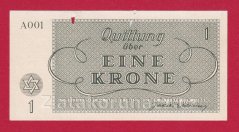 1 K - Terezínská poukázka A 001