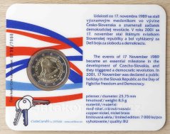 2009 - 2€- 17.listopad den boje za svobodu a demokracii-20.výr. - karta