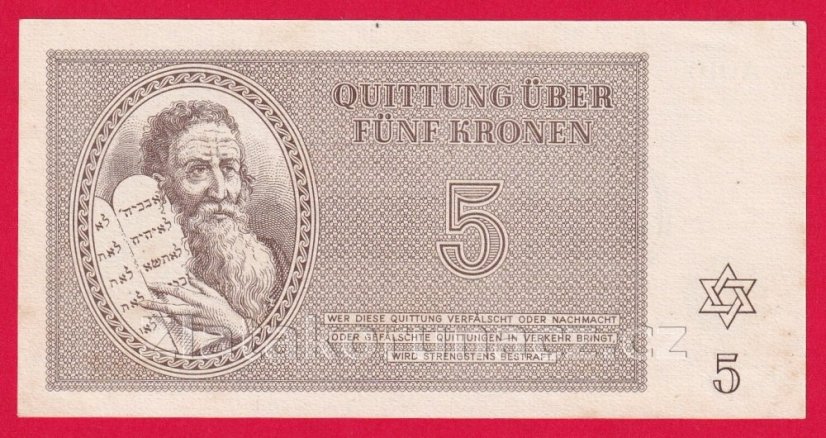 5 K - Terezínská poukázka A 010