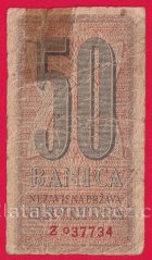 Chorvatsko - 50 Banica 1942