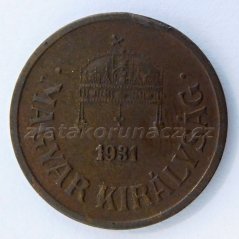 Maďarsko - 2 fillér 1931 BP