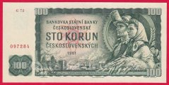Československo - 100 Korun 1961 G 72