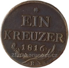 1 Krejcar 1816 B