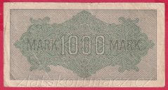 Německo - 1000 mark 15.9.1922 - série C-FZ - 6 m.č.