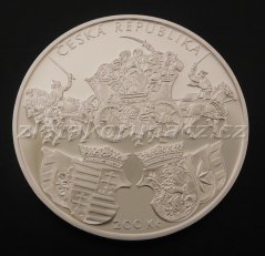2018 - 200Kč Vydání Klaudyánovy mapy – první mapy Čech Proof
