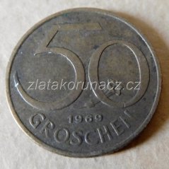 Rakousko - 50 groschen 1969