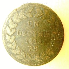 Francie - Decime 1815 BB
