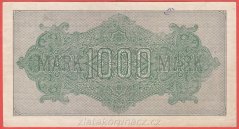 Německo - 1000 mark 15.9.1922 - série D-KH - 6 m.č.