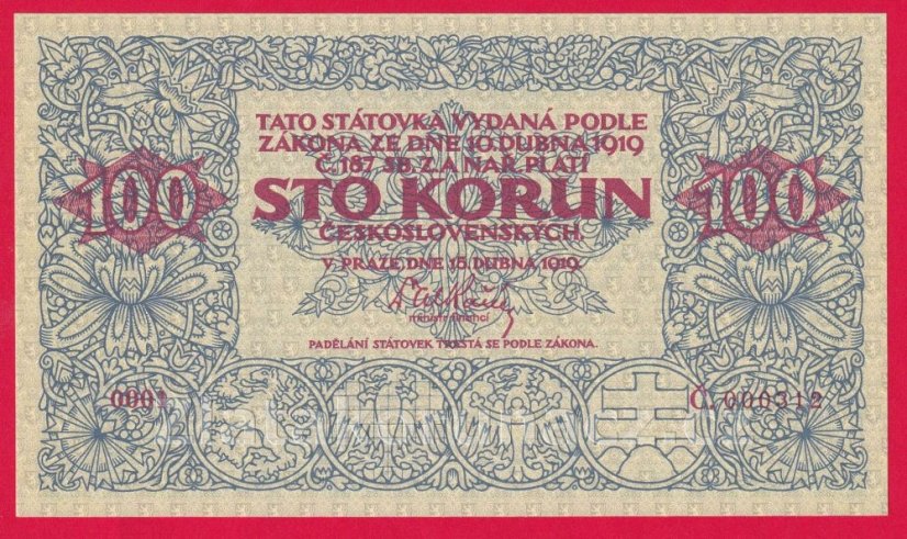 100 Korun 1919  s. 0001