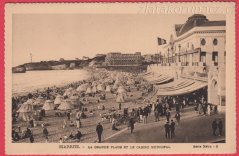 Biarrity - La Grande plage et le casino municipal