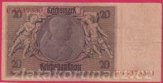 Německo - 20 Reichsmark 22.1.1929 - série U-S