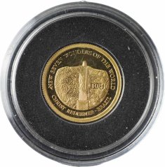 Zlatá mince - Šalamounovy ostrovy 10 Dollar 2009 - Pomník Krista spasitele