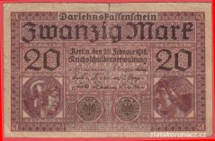 Německo - 20 mark 20.2.1918 - série X
