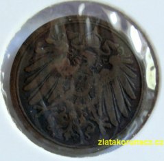 Německo - 1 Reich Pfennig 1893 A