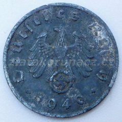 Německo - 1 Reichspfennig 1940 F