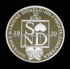 2020 - 10€ - Slovenské národní divadlo - 100. výročí založení - Proof
