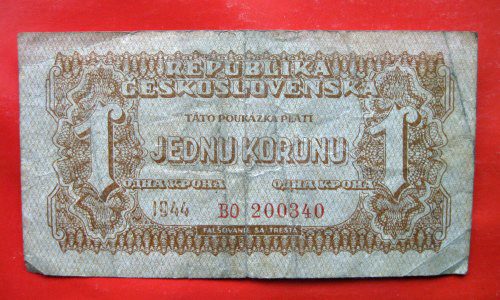 1 koruna 1944 BO Neperf.