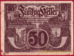 Linz - 50 haléřů - 1920 - hnědá