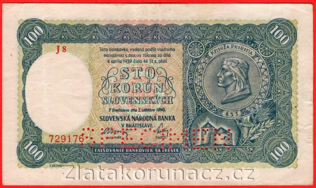 100 Ks 1940 - II. vydání J 8