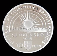 2019 - 10€ - Univerzita Komenského v Bratislavě - 100. výročí vzniku - Proof
