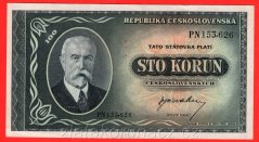 100 Kčs b.l. 1945 PN. perf.