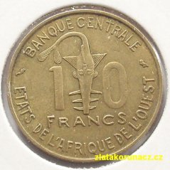 Afrika - Centrální východní - 10 francs 1971