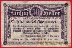 Linz - 50 haléřů - 1920