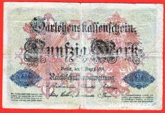 Německo - 50 mark 5.8.1914 - série S
