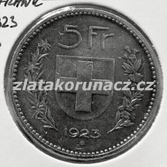 Švýcarsko - 5 frank 1923 B