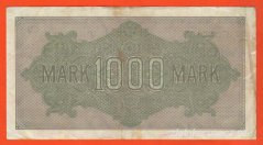 Německo - 1000 mark 15.9.1922 - série F-GD