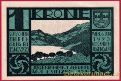 Lunzer See - NÖ. Landesjugendamt - 1 koruna - 1920 - zelená