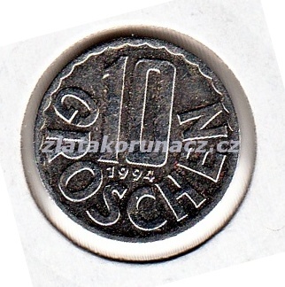 Rakousko - 10 groschen 1994